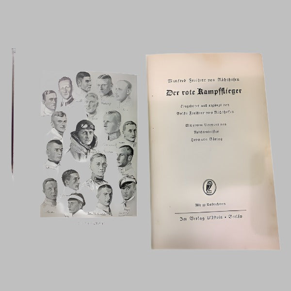 Baron Von Richthofen The Red Baron WWI Fighter Pilot Ace Autobiography (German Language) First Edition Book