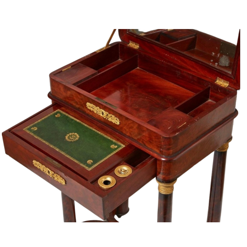 Charles X Mahogany Work Writing Table