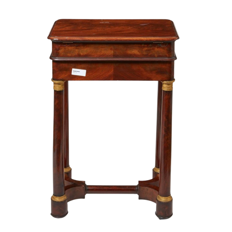 Charles X Mahogany Work Writing Table