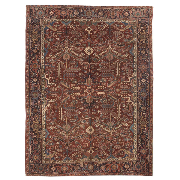 Antique Heriz Wool Carpet Rug 8' x 10' – US Capital Furniture