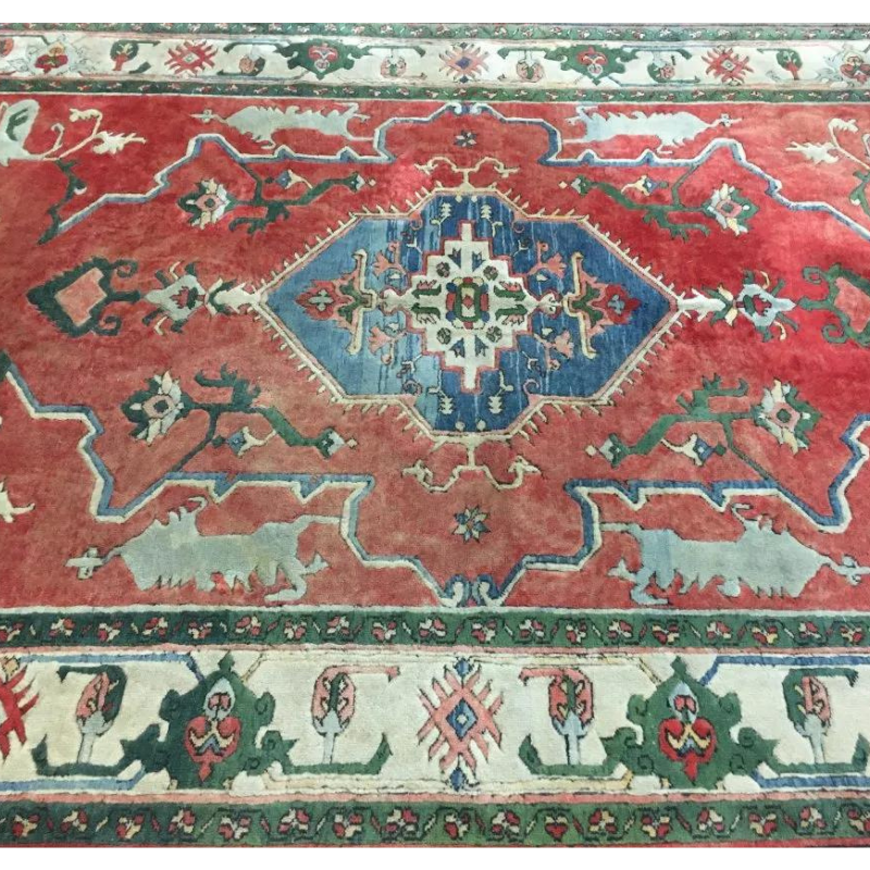 Turkish Serapi Handwoven Wool Rug