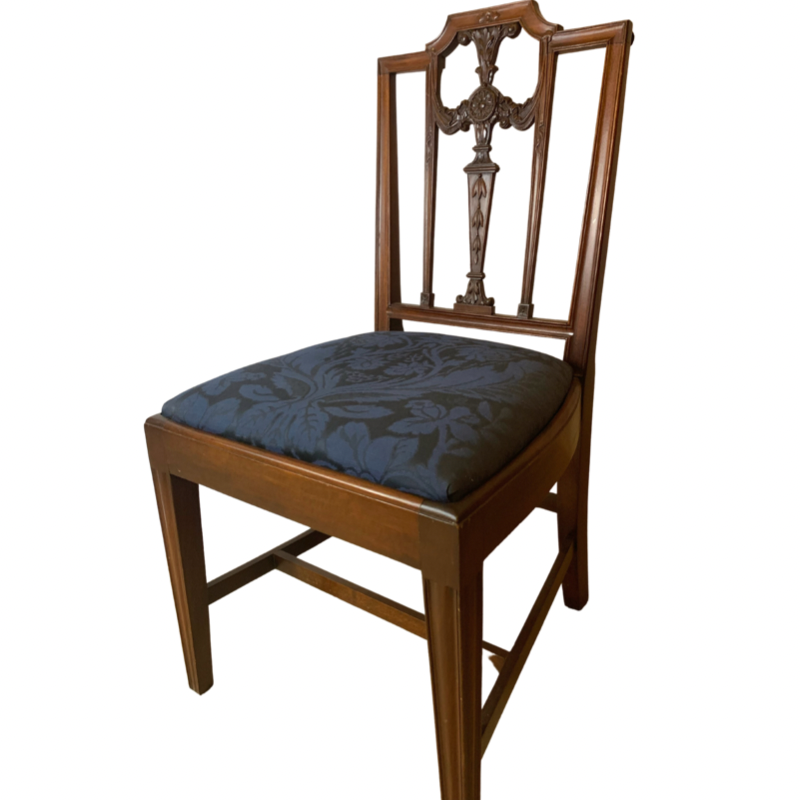 Potthast Brothers Carved Mahogany Chair